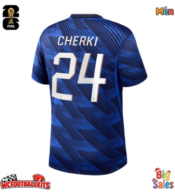 France Rayan Cherki #24 Replica Home Stadium Shirt World Cup 2026 Short Sleeve